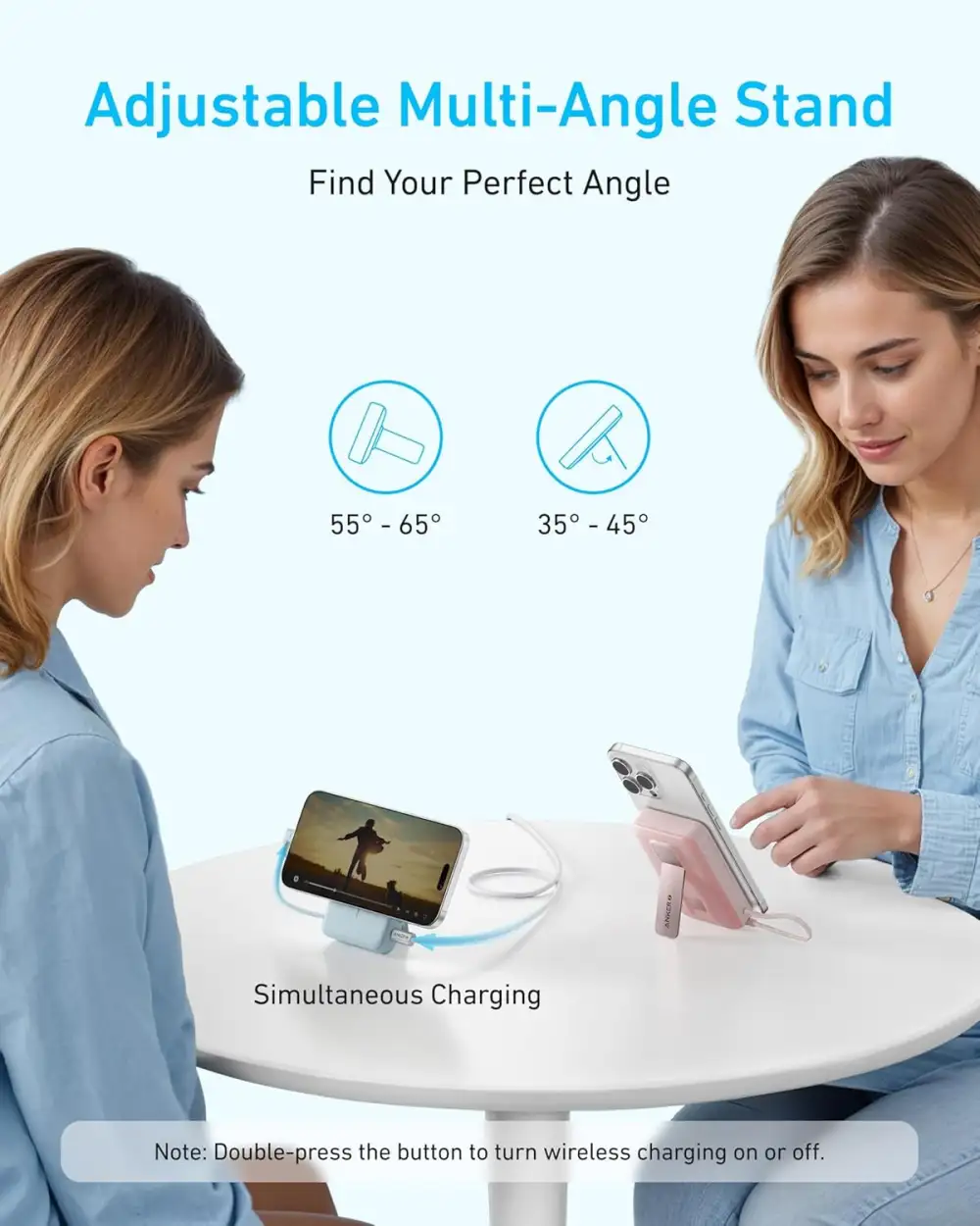 Anker Zolo 10000mAh 30W Power Bank with USB-C and Wireless Charging – A1685