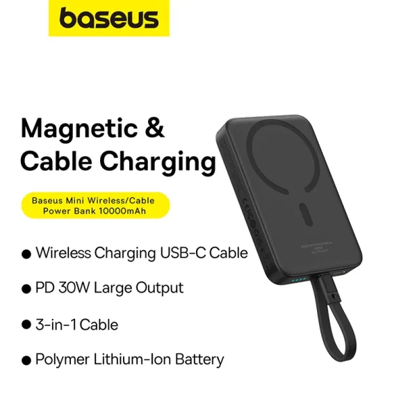 baseus-30w-10000mah-magnetic-wireless-power-bank-usbc-cable-black