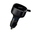 Baseus 33W Enjoyment Car Charger with Dual USB-C Outputs and Included Cable – Fast Charging for iPhone, Android, and Tablets