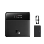 Baseus Blade HD Edition 100W 20000mAh Ultra-Thin Power Bank with Digital Display – Black