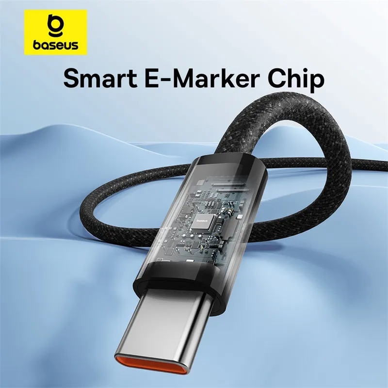 Baseus Dynamic 3 USB-C to USB-C Fast Charging Cable 100W PD 2M Black for iPhone 15 MacBook Android