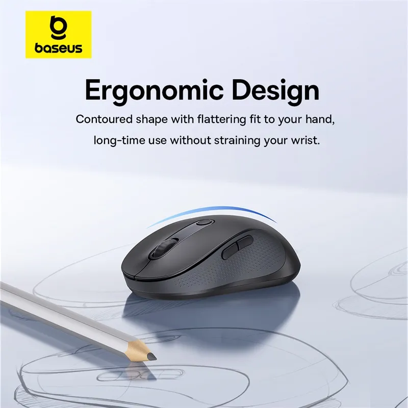 Baseus-F02-Ergonomic-Wireless-Mouse-Moon-Black-4000DPI-Bluetooth-2.4GHz