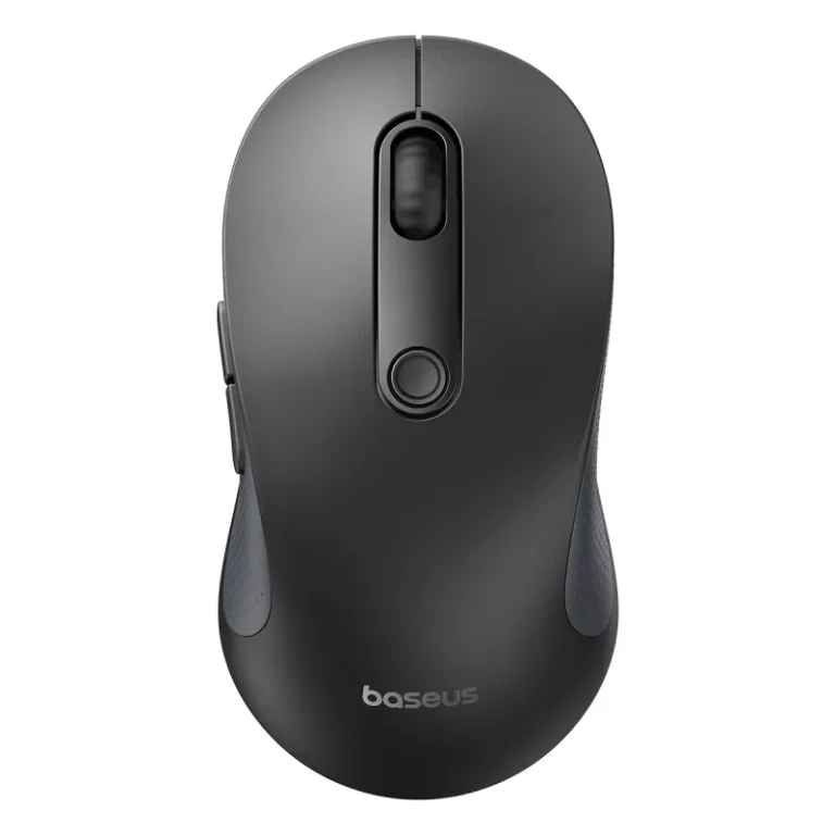Baseus-F02-Ergonomic-Wireless-Mouse-Moon-Black-4000DPI-Bluetooth-2.4GHz