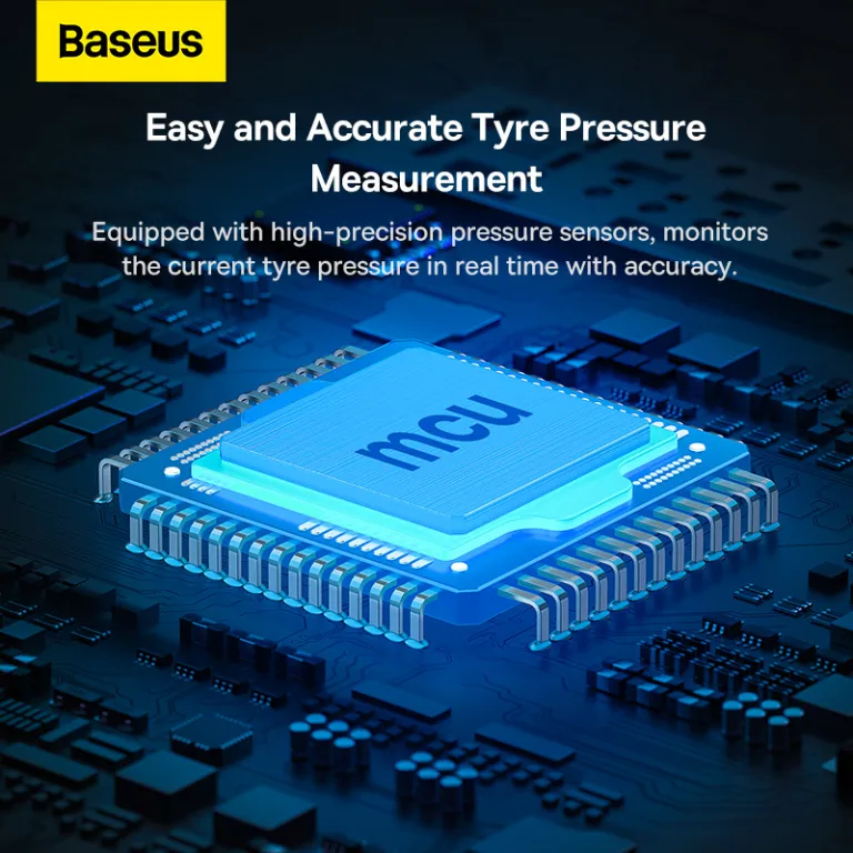 Baseus Inflator Mega Energy Pump Dual Cylinder Wireless Tire Pumper CRNL060001 with LCD Display