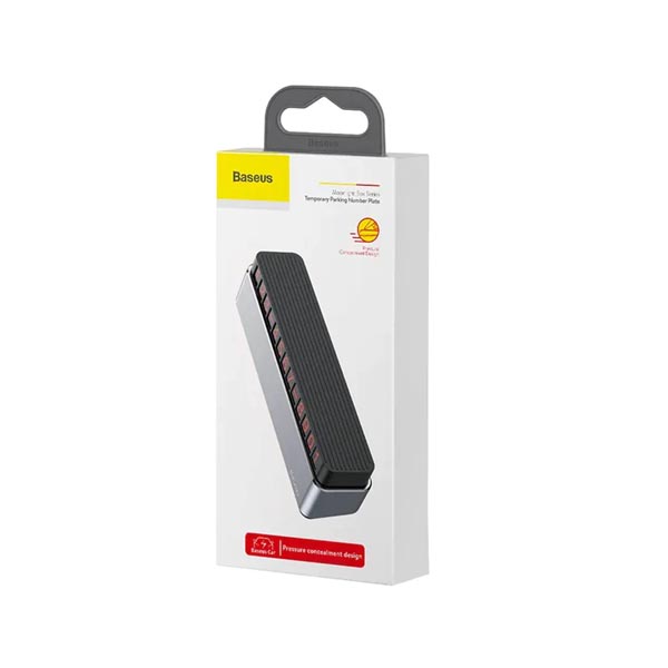 Baseus Moonlight Box Series Temporary Parking Number Plate with night light and hideable design for dashboard