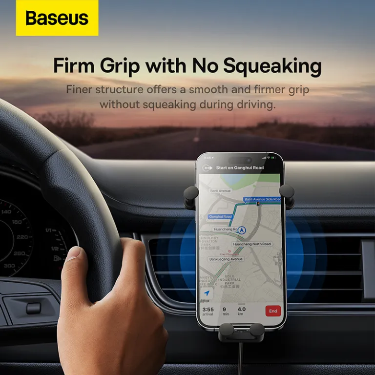 Baseus Stable Gravitational Wireless Charging Car Mount Pro 15W (Air Outlet Version) Black SUWX030001