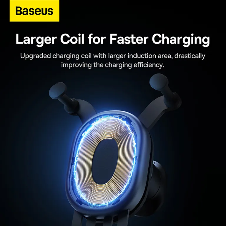 Baseus Stable Gravitational Wireless Charging Car Mount Pro 15W (Air Outlet Version) Black SUWX030001