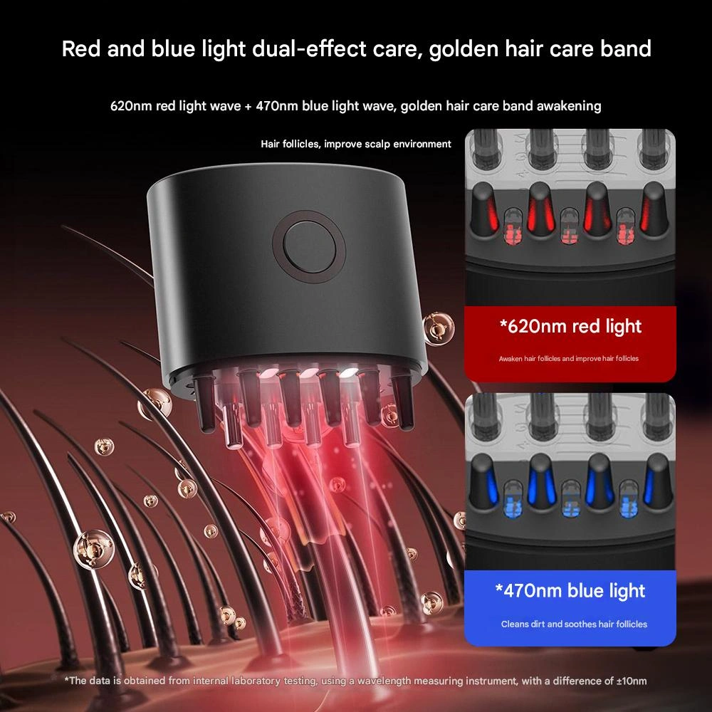  Doco Lab MD001 Electric Scalp Massager with Red Blue Light and Type-C Charging 