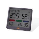 JIMIHOME JM-G3002 Digital Clock with LED Display, Temperature and Humidity Monitor