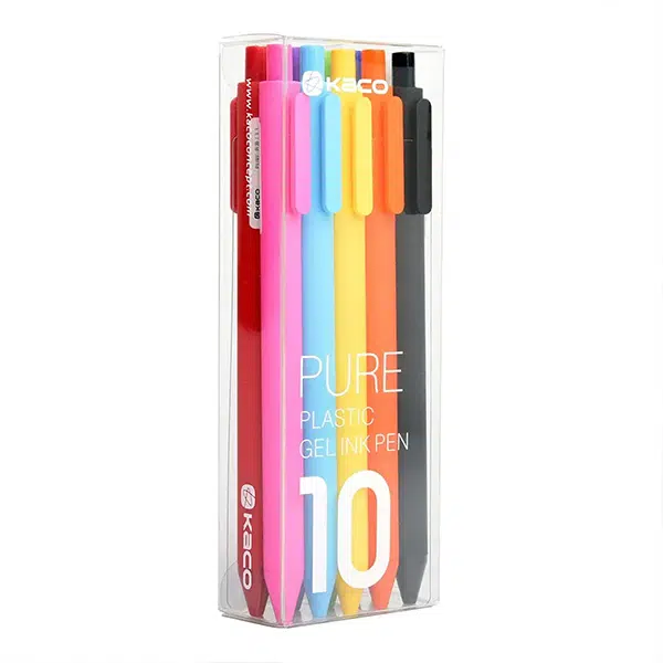 xiaomi-kaco-geen-pure-plastic-gel-ink-pen-set-10pcs-k1015-green