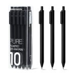 Xiaomi Kaco Pure Plastic Gel Ink Pen Set 10pcs K1015 Black with 0.5mm tip and smooth ink flow