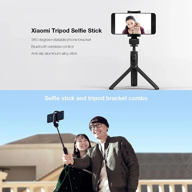 Xiaomi Mi Tripod Selfie Stick with Bluetooth Remote – Wireless Shutter & Tripod Combo
