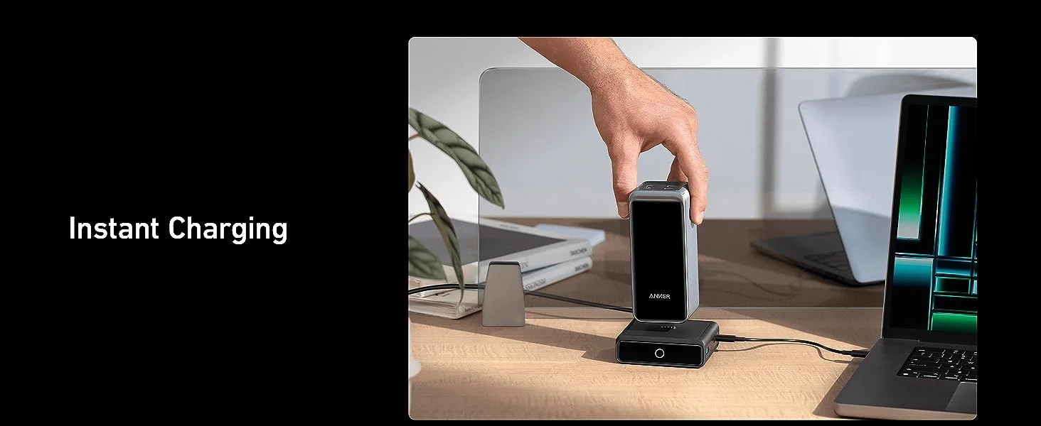 Anker GanPrime 100W Power Bank Charging Base A1902 with Ultra Fast GaN Charging