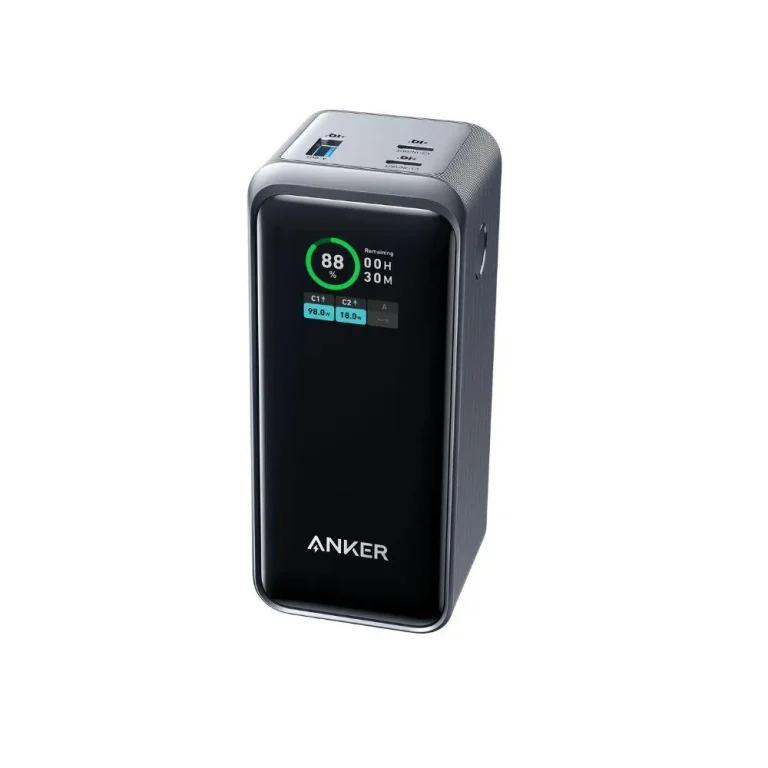 Anker Prime 20000mAh 200W Power Bank with Dual USB-C Ports and Smart Display A1336