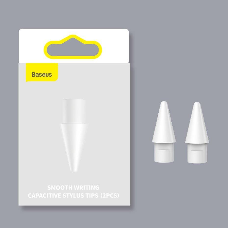 Baseus Smooth Writing Capacitive Stylus Tips 2PCs SXBC010002 – Replaceable, Precision-Tuned, Durable Stylus Tips for Apple & Baseus Stylus Pens