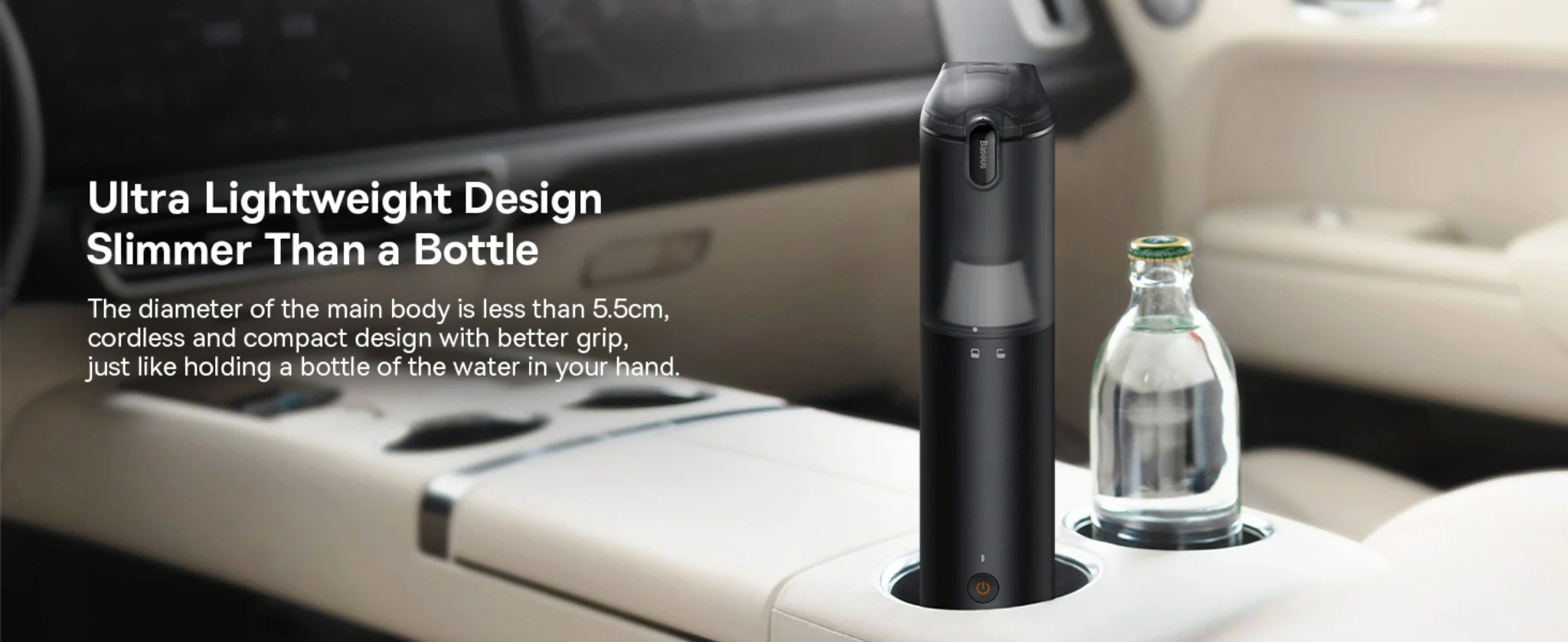 Baseus A3 Lite 4-in-1 Car Vacuum Cleaner with Air Pump, Inflator, Blower, USB-C Charging

