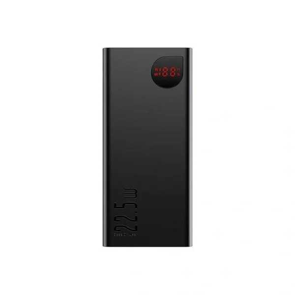 Baseus Adaman 20000mAh 22.5W Power Bank with PD Fast Charging and Digital Display – Black