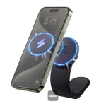 Baseus C02 Pro Magnetic Wireless Charging Car Mount 15W for iPhone and Android – Black