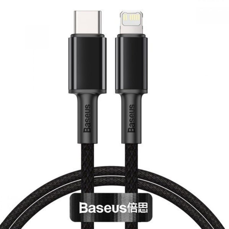 Baseus CATLGD-01 Type-C to Lightning 1M Fast Charging Braided Cable Black