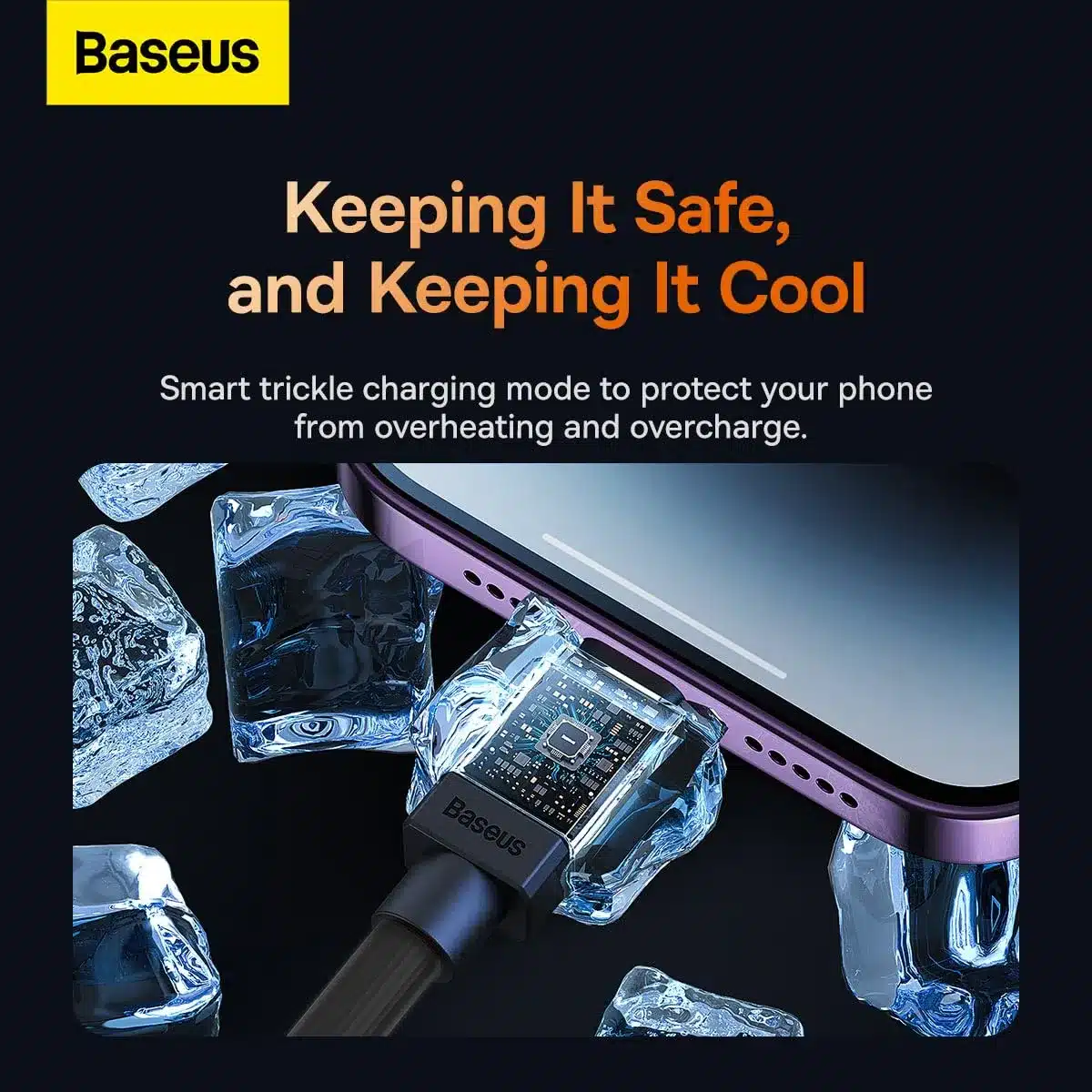 Baseus CoolPlay USB-C to Lightning Fast Charging Cable 20W – 1M Black