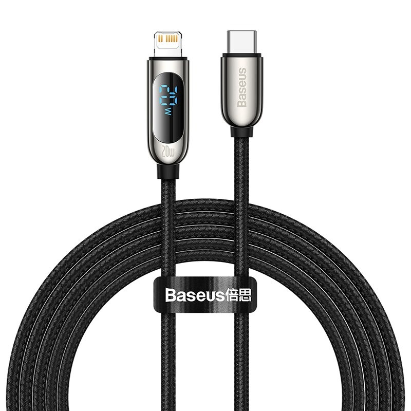Baseus Type-C to iPhone 20W PD Fast Charging Cable with Digital Display – E Club