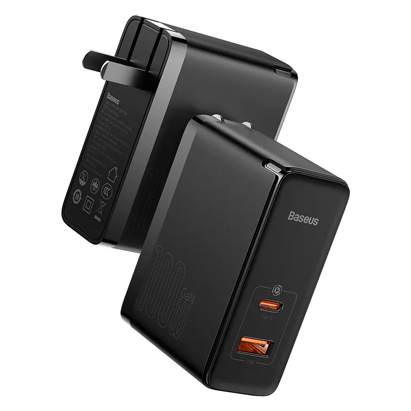 baseus-gan5-pro-fast-charger-100w-cn-black-model-ccgp090001-type-c-usb-a-cable