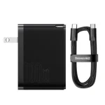 baseus-gan5-pro-fast-charger-100w-cn-black-model-ccgp090001-type-c-usb-a-cable
