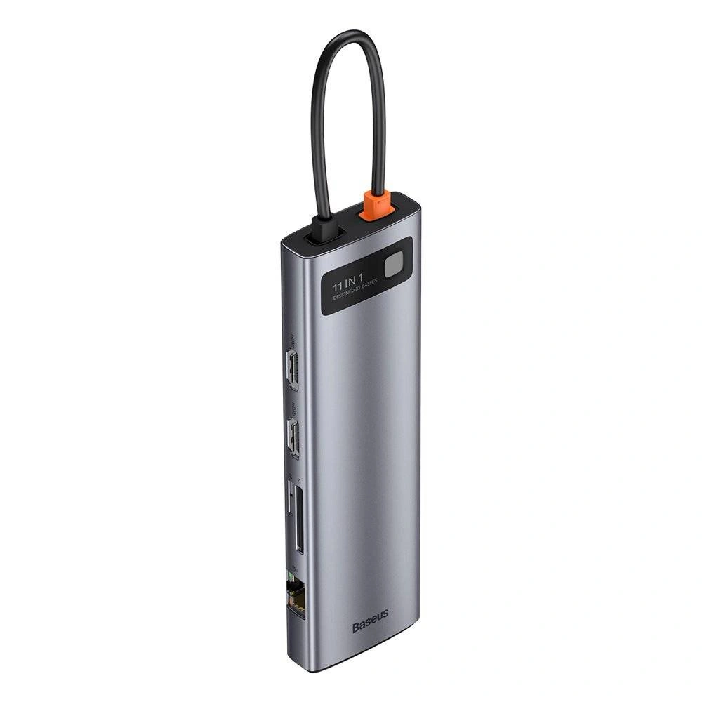 Baseus 11-in-1 USB-C Hub with HDMI, VGA, PD 100W, RJ45, Audio, and SD/TF Ports
