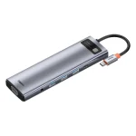 Baseus 11-in-1 USB-C Hub with HDMI, VGA, PD 100W, RJ45, Audio, and SD/TF Ports
