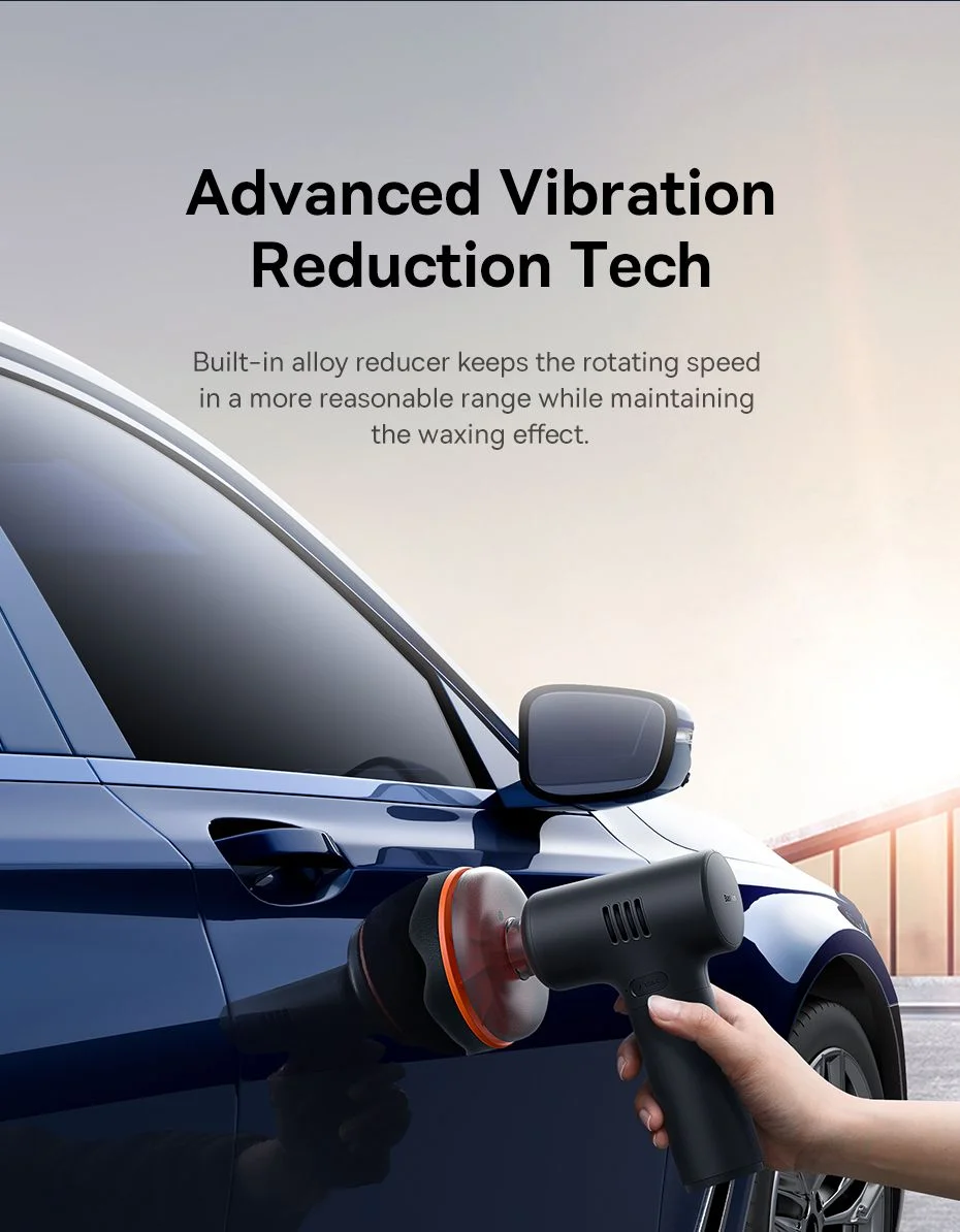 Baseus NEOPower Mini Car Waxer Lite Cordless Automotive Polishing Machine with Adjustable Speed – Black