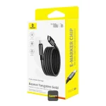Baseus Tungsten Gold Magnetic 100 W USB‑C to USB‑C Fast Charging Cable 1 m Black