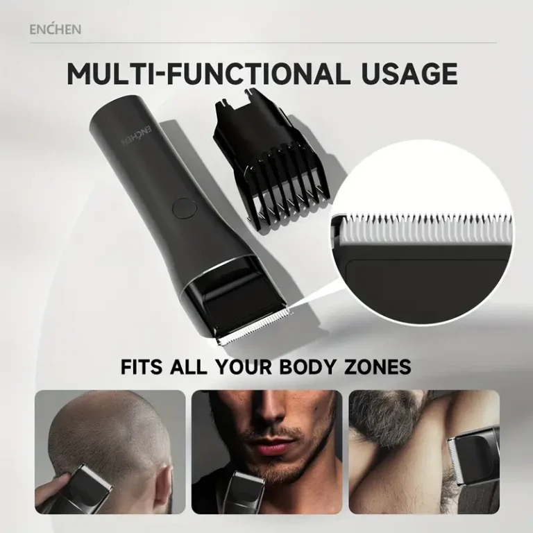 Enchen Boost 2 cordless hair clipper with stainless‑steel blades and USB‑C charging