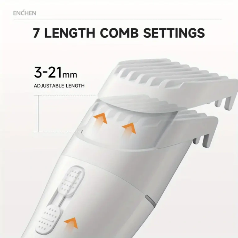 Enchen Boost 2 cordless hair clipper with stainless‑steel blades and USB‑C charging