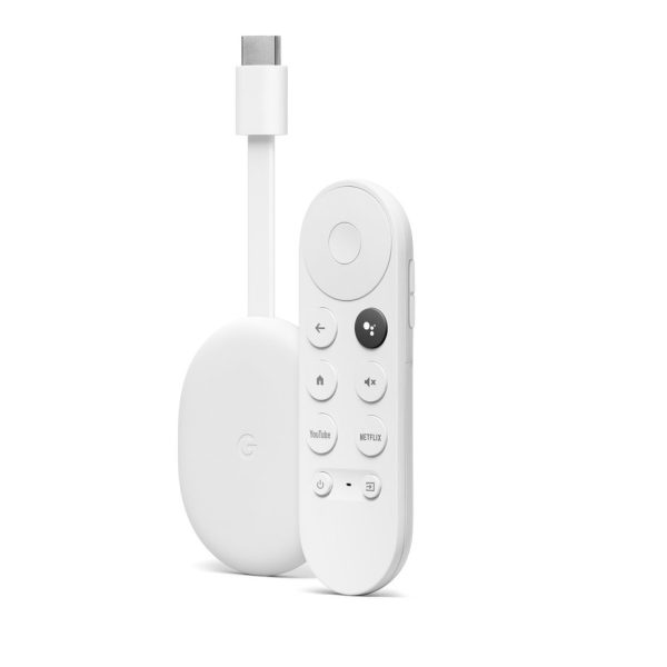 Google Chromecast With Google TV 4K HDR Streaming Device with Google Assistant and Voice Remote – Supports Netflix, YouTube, Disney+, and more
