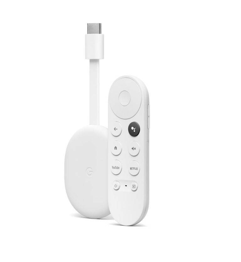 Google Chromecast With Google TV 4K HDR Streaming Device with Google Assistant and Voice Remote – Supports Netflix, YouTube, Disney+, and more