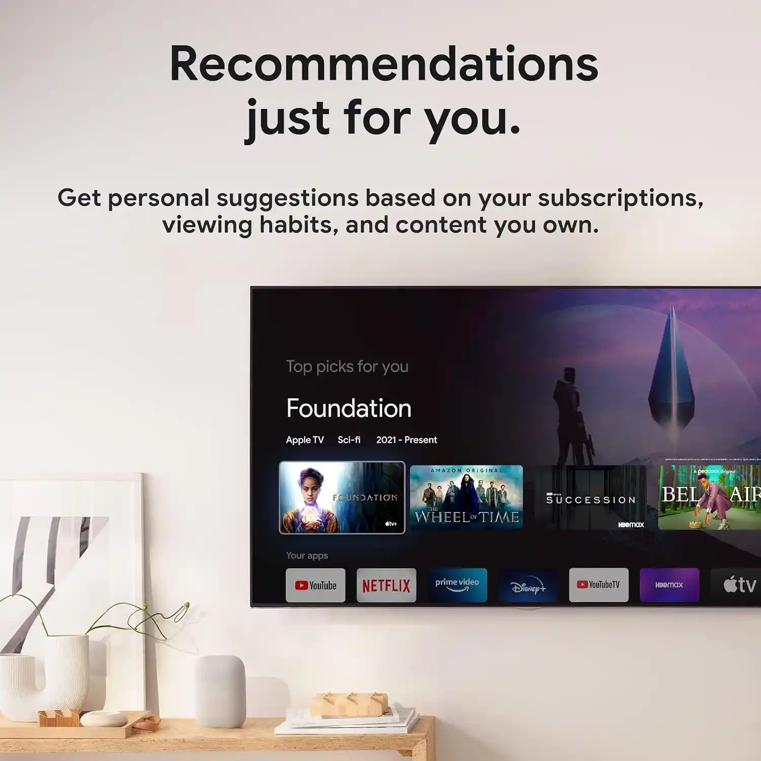 Google Chromecast With Google TV 4K HDR Streaming Device with Google Assistant and Voice Remote – Supports Netflix, YouTube, Disney+, and more