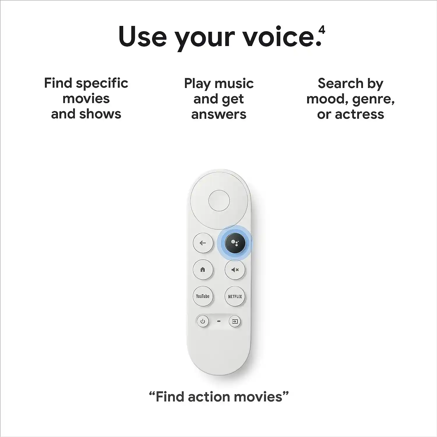Google Chromecast With Google TV 4K HDR Streaming Device with Google Assistant and Voice Remote – Supports Netflix, YouTube, Disney+, and more