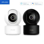MILAB C22 3K Indoor Camera with 360° rotation, AI motion tracking, night vision, and two-way audio for smart home security