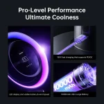 JisuLife Table Fan Pro3 turbo desk fan with 7‑color ambient light and 8000 mAh battery