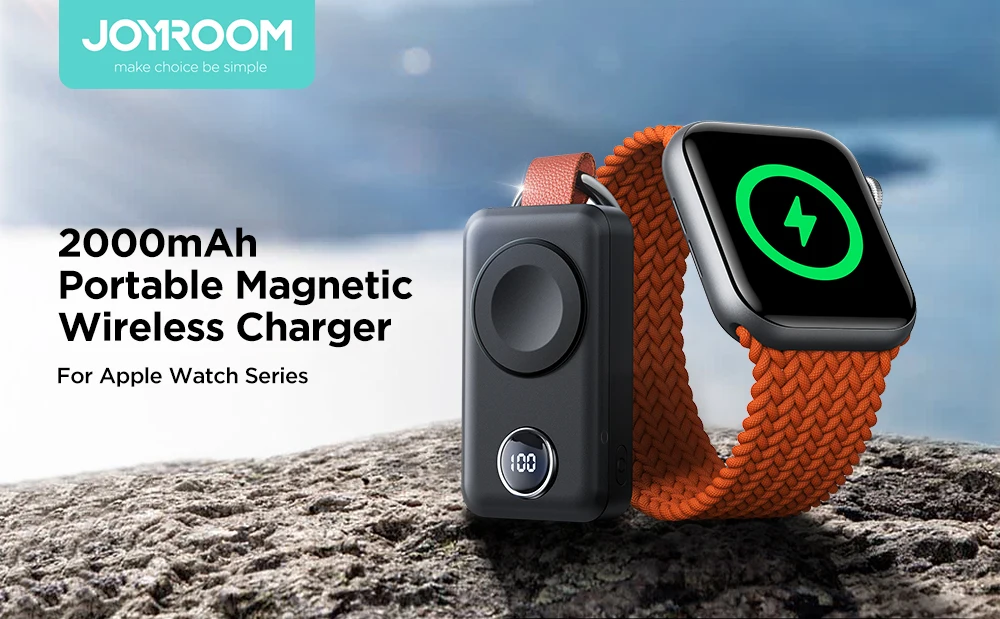 Joyroom JR-WQW01 2000mAh Portable Wireless Charger for Apple Watch Series 3 to Ultra