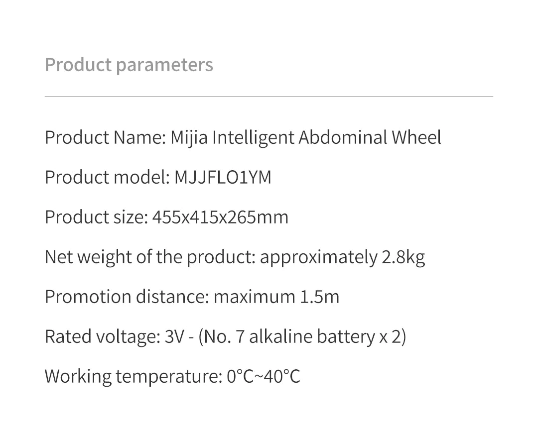 Mijia Smart Abdominal Wheel MJJFL01YM with Self-Rebound, LED Display, and App-Guided Training