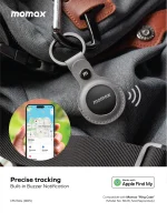 Momax PinTag Find My Locator – Apple Find My Certified, Replaceable Battery, Built-in Buzzer, Real-Time Tracking (BR5) - Image 4