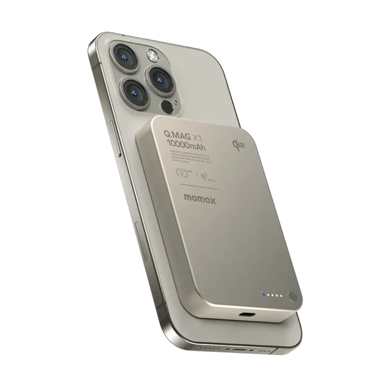 Momax Q.Mag X1 Qi2 Gen 2 Magnetic Wireless Power Bank 10000mAh with 15W MagSafe and 20W USB-C PD Fast Charging