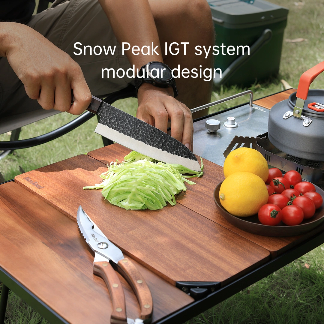 NexTool Camp Chef Cookware NE20171 – Cutting board with knife, scissors, and sharpener in waterproof outdoor set