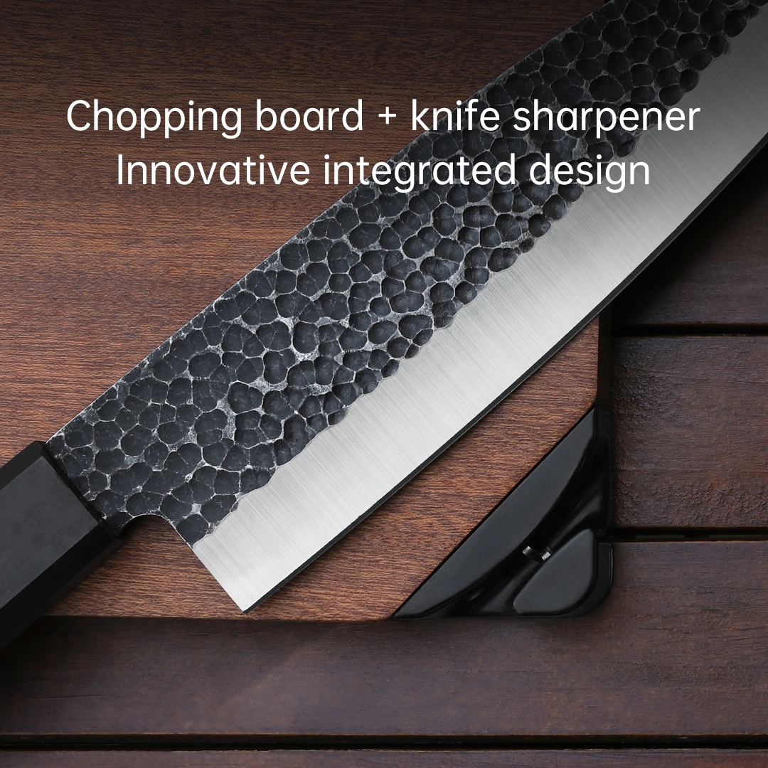 NexTool Camp Chef Cookware NE20171 – Cutting board with knife, scissors, and sharpener in waterproof outdoor set