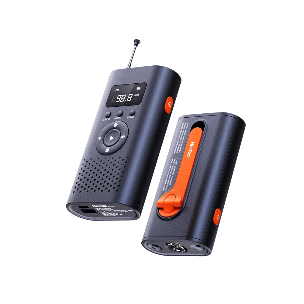 NexTool Multi-function Emergency Hand Crank Radio NE20092 6-in-1 Survival Tool with Flashlight and Power Bank