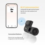 Protap M1 Dash Cam 1440P Car Camera with 130° FOV, Night Vision, and 24H Parking Monitor