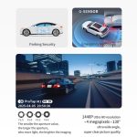 Protap M1 Dash Cam 1440P Car Camera with 130° FOV, Night Vision, and 24H Parking Monitor
