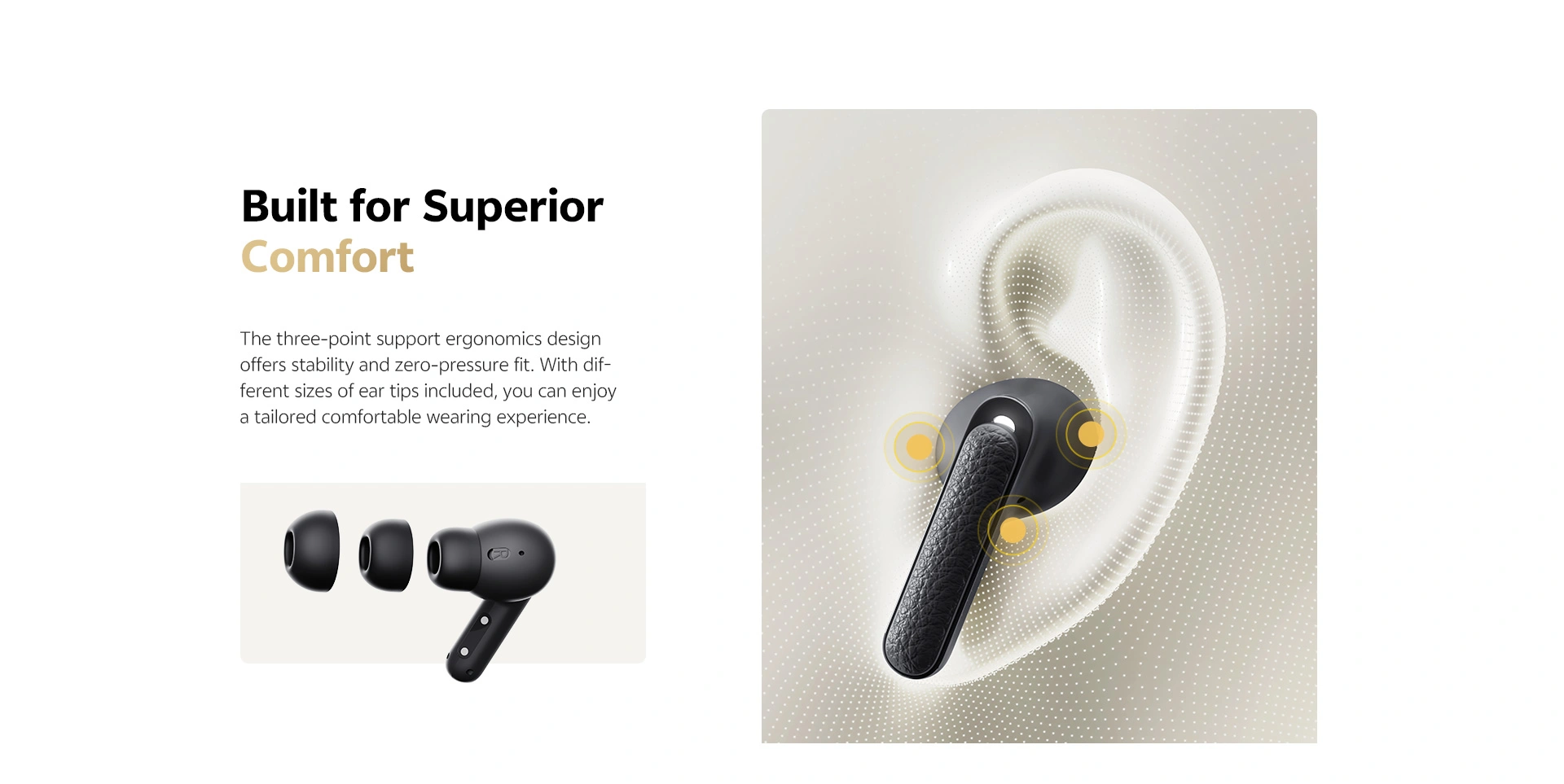 QCY HT15 Adaptive ANC 45dB True Wireless Earbuds with 6-Mic Clear Calls – E Club