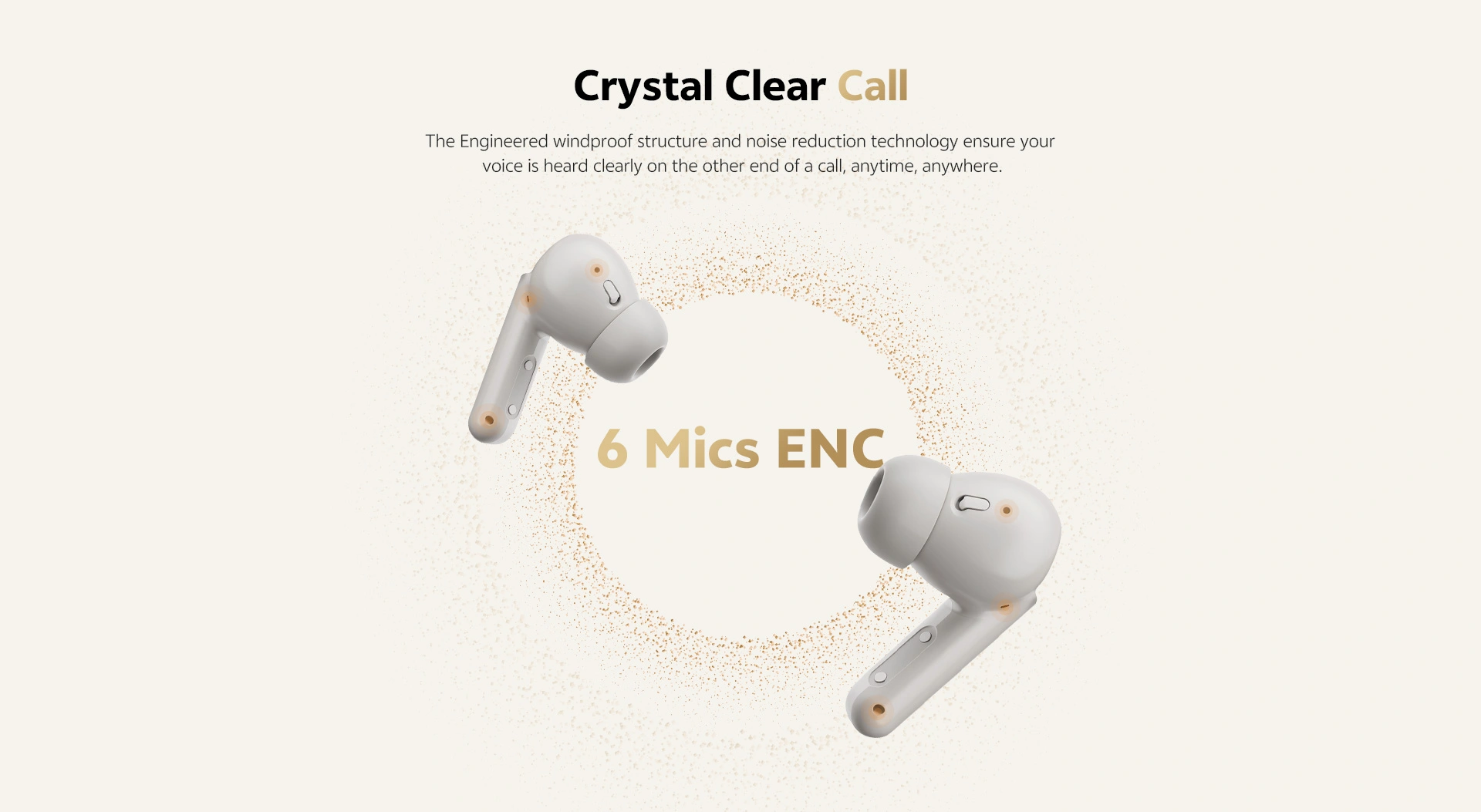 QCY HT15 Adaptive ANC 45dB True Wireless Earbuds with 6-Mic Clear Calls – E Club